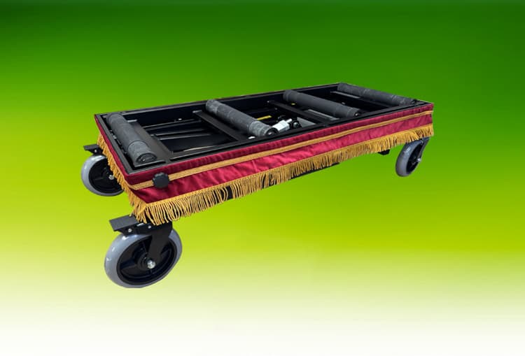 Portable Coffin Lifter With Mini Skirt Down